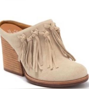 Kork-Ease Booties | Kork-Ease Charly Fringe Block Heel Mule Booties